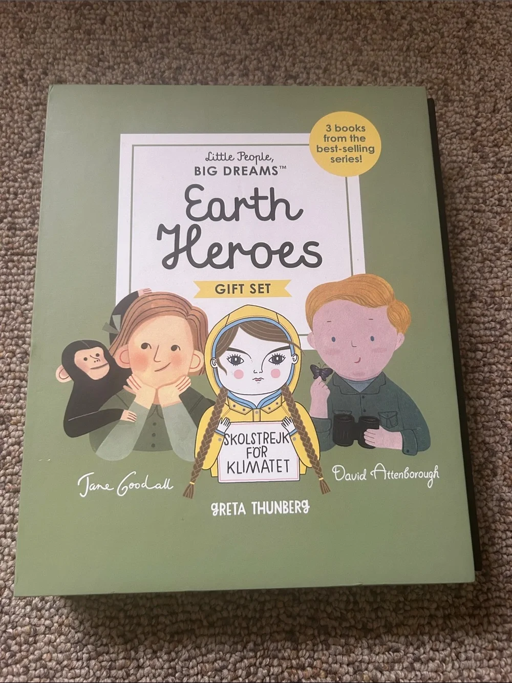 Little People, Big Dreams set of three books Earth Heroes Gift Set